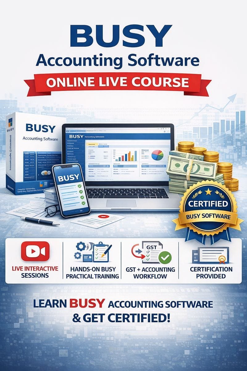 Busy Accounting Course in Delhi NCR