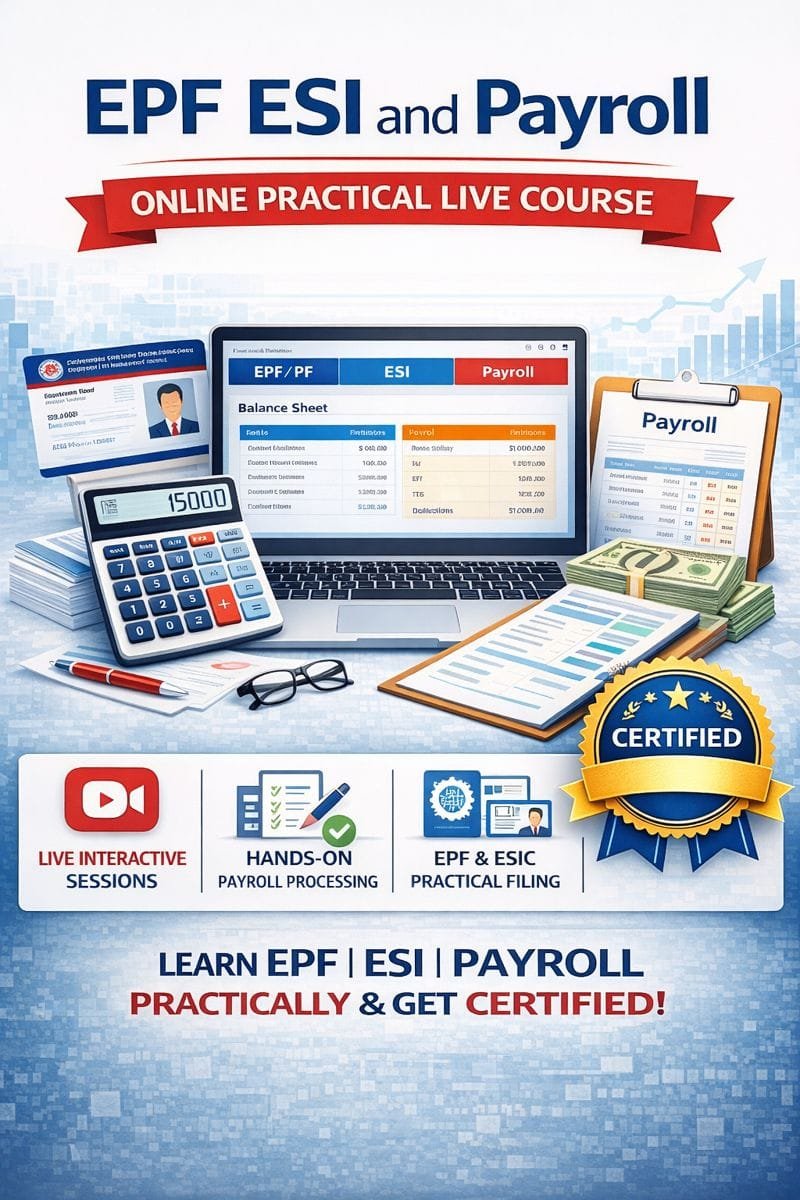 EPF, ESI, Payroll Course in Delhi NCR