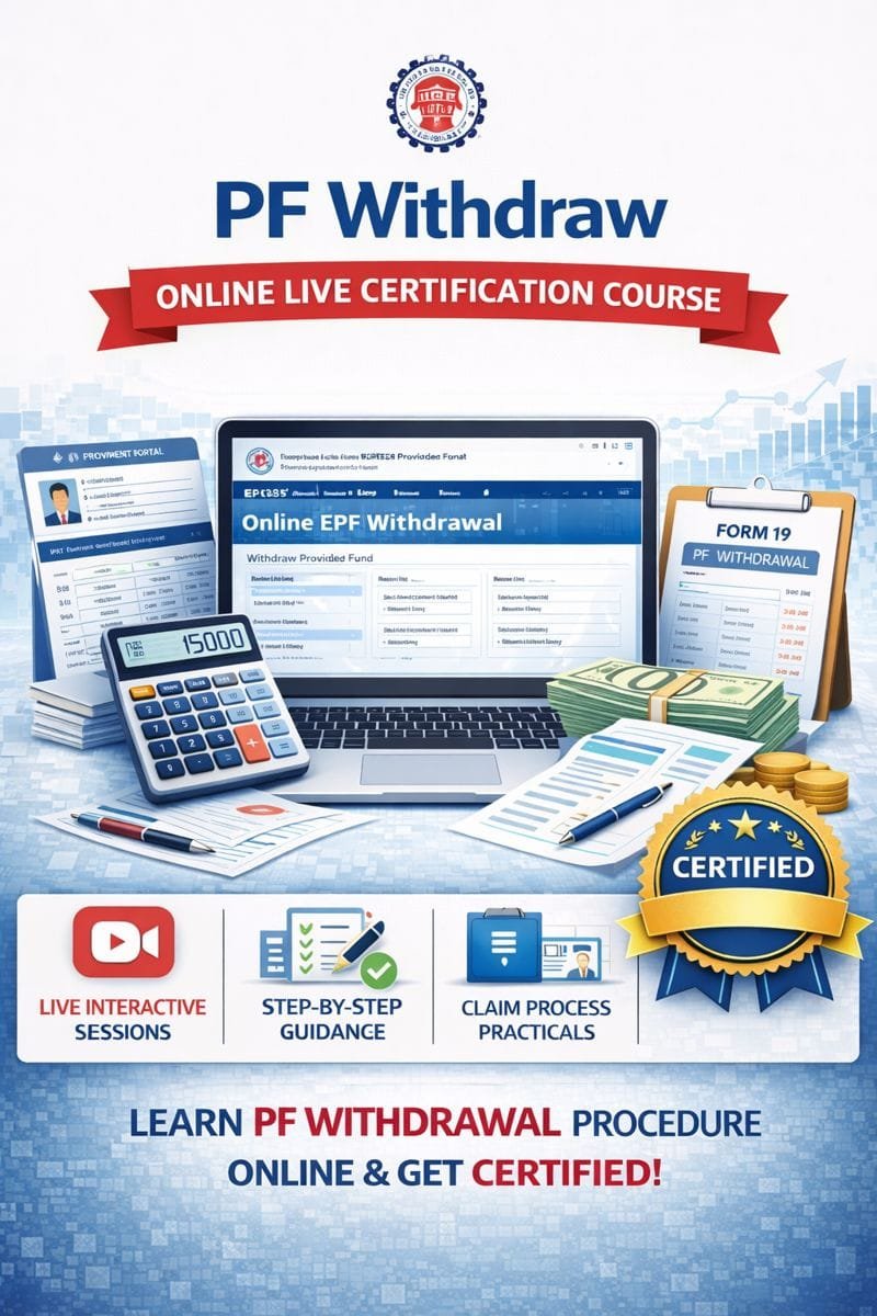 PF Withdraw Course in Delhi NCR